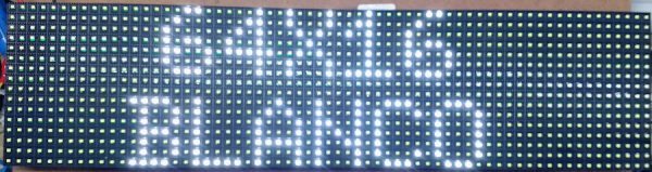 Letrero led Blanco 64x16